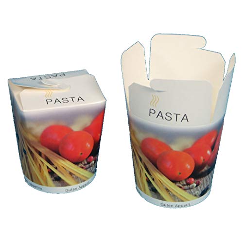 500 Pastaboxen Foodboxen Food to go Boxen Nudelboxen Pasta to go Snackboxen Take away Foodboxen mit Neutralmotiv 26oz ca.700ml