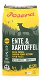 Josera Ente & Kartoffel | 1 x 12,5 kg | Trockenfutter für Hunde | Getreidefrei | Für ausgewachsene Hunde mittlerer und großer Rassen