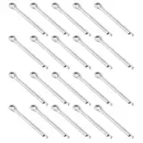 sourcing map Splinte aus verzinktem Karbonstahl, 4 mm x 40 mm, Splinte, Splinte, Splinte, Splinte, für Haushaltsgeräte, Sportgeräte, Automechaniker-Reparatur, 100 Stück
