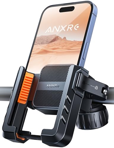 ANXRE Handyhalterung Fahrrad Lenker, Handyhalter Motorrad [360° Drehbar & 1S-Freigabe] Universal Fahrrad Handyhalterung Lenker Motorrad für iPhone 15/14/13 Pro Max Android (Alle 4.7"-7" Smartphone