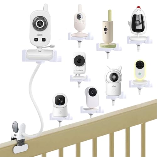 Halterung für GHB Babyphone, Universell Baby Kamera Halter für Philips Avent Babyphone, Klemmerhalter Babyfon Ständer für momcozy/ieGeek/BOIFUN Babyphone, Handyhalter Monitor Holder Zubehör