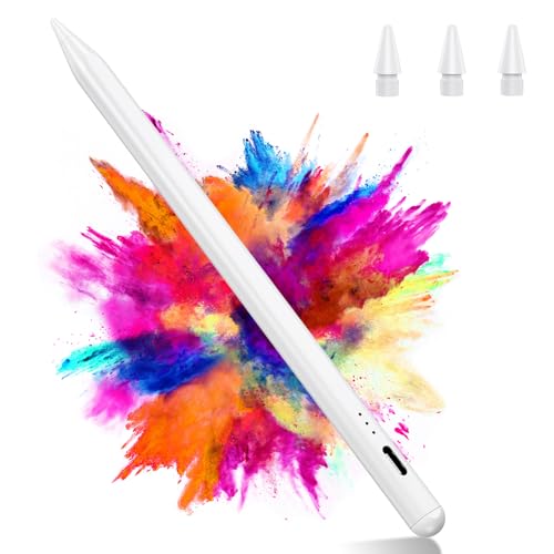 Stift für iPad, (2018-2025) Pencil 2nd Generation für Apple mit Schnellladeleistung Palm Rejection und Neigungssensitivität Stylus für i Pad 6-10, i Pad Pro 13''/12,9''/11'', Mini 6/5, Air 5/4/3