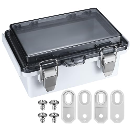 Gehäuse Elektronik, Abzweigdose Wasserdicht IP65, Elektrische Anschlussdose, Transparent Leergehäuse Verteilerdose, Projektbox Verteilerkasten Aufputz für elektronische Projekte, Netzteile