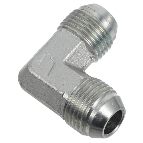 ERINGOGO 90-Grad-Ellbogengelenk hydraulische Armatur Wasser Beschlag 90-Grad-Anpassung Knierohr rechtwinkliger Stecker Rechtwinkliger Schlauchadapter Galvanisiertes Eisen Silber