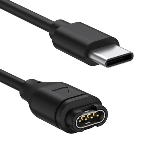 Oumida Ladekabel für Garmin Approach S10/ Approach S40/ Approach S60/ Approach S62 Ladegerät, USB-C Ladestation Charger Cable Dock Kabel für Garmin Approach X10/G12/S12/S42 (Schwarz)