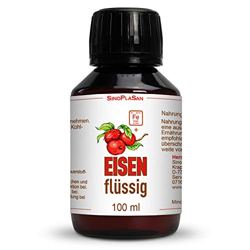 Eisen in Dattelextrakt | flüssig | 100ml | vegan | höchste Bioverfügbarkeit | für das Immunsystem & bei Müdigkeit | laborgeprüft | Made in Germany