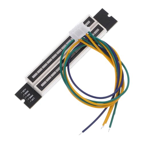 YARNOW 1 Satz Füllstandsanzeige Signallampe mit Kabel Doppelindikator Zubehör für Musikinstrumente Kontrollleuchte mit Kabel 12-Bit-LED-Audioanzeige Warnlicht Leiterplatte