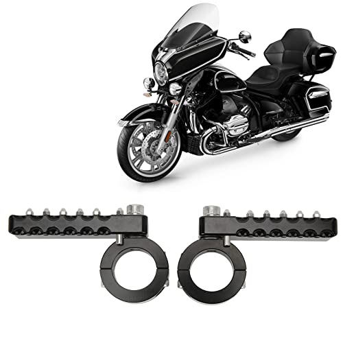 Motorrad-Highway-Fußrasten, 2 Stück Highway-Fußrasten für Stoßstangen mit 32 Mm Durchmesser, Motorschutz-Fußrasten, Sturzbügel, Fußpedal-Ersatz, Motorrad-Fußrasten, Fußstützen