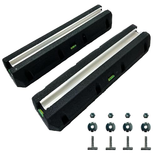 Dämpfungssockel-Set 2 Stück 2x600 mm | für Klimaanlagen | für Wärmepumpen | Bodenkonsole | Antivibrationsfüße | Montagesockel | Gummi Aufstellblocke | für Klimagerät | Schwingungsdämpfer