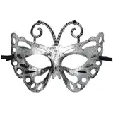 Männer Frauen Maskerade Vintage antike Form Meine Bewertungen Anzeigen (Silver, One Size)