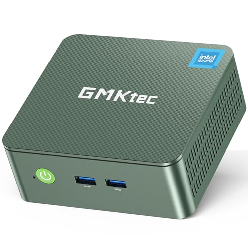 GMKtec G3 Plus Mini PC Intel Twin Lake N150 (Upgrade N100), 8GB RAM 3200 MHz, 256GB SSD M.2 NVMe SSD (unterstützt PCIe 3.0), Mini Computer, USB 3.2 * 4, 2*HDMI 4K @ 60Hz, 2.5G LAN, Micro PC