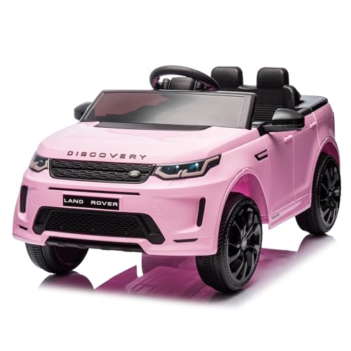 LALAHO Kinder Elektroauto Range Rover Evoque,12 V,Elektrische Elektroauto für Kinder Kinderauto,2 x 12V 35W Motor,Kinderfahrzeug mit Fernbedienung (Rosa)