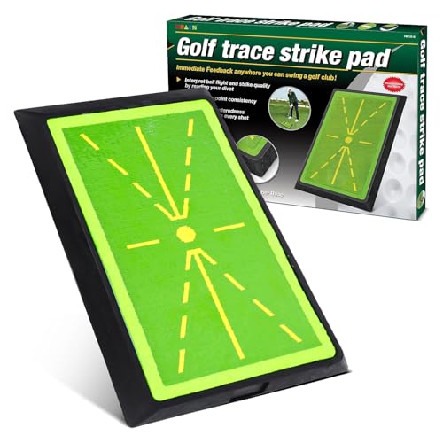 ALLOMN Golfschwungmatte, Golf-Schlagmatte mit Rutschfester Gummiunterlage Tragbare Golf-Übungsmatte für Golfschwungtraining im Innen Außenbereich, Golf-Divot-Matte für Golfanfänger Erwachsene Kinder