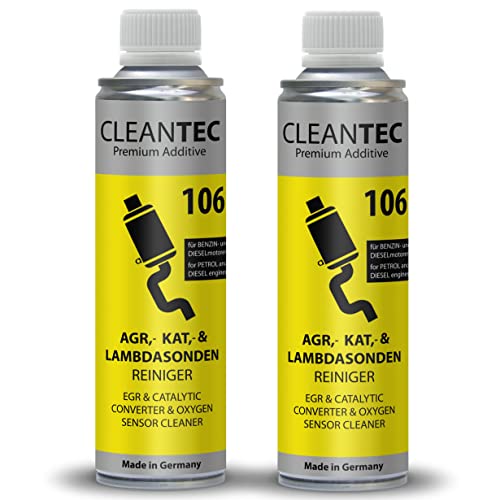 CleanTEC 106 Innovativer Oxicat, Kat, Lambdasonden, Katalysator, AGR Ventil, EGR, Turbo Reiniger Additiv 300ml für Diesel und Benzin Fahrzeuge geeignet (2)