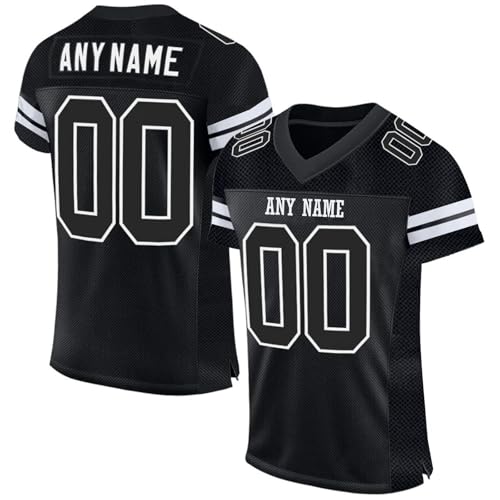 Personalisiert American-Football-Trikot Custom Football Jersey Personalized Stitched/Printed Team Name & Number Sports Uniform Men Women Youth Herren Sporthemden Schnelltrocknend Atmungsaktiv T-Shirt