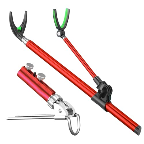 Angelrutenhalter - Smart Fish Catcher | 5.58ft Tragbare Montageunterstützungen | Fischstangen Bodenstütze | Rostfreier Stahlregalständer | Anglerausrüstung Für Frauen Männer Im Freien Wandercamping