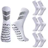 Utensilsto 3 Paar Fußballsocken Kinder 35-38 Rutschfeste Sportsocken Kinder Fußball Socken Atmungsaktiv Fußball Stutzen für Jungen Mädchen Rutschfeste Trainingssocken für Fußball Laufen Basketball