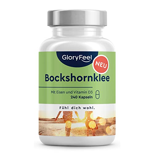 Bockshornklee Kapseln - 2600mg Fenugreek aktiviert & hochdosiert - 240 Kapseln - Support in der Stillzeit - Mit Vitamin D3 + Eisen - Vegan, laborgeprüft, ohne Zusätze in Deutschland hergestellt