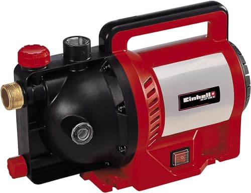 Einhell Gartenpumpe GC-GP 1250 N/1 (1.200 W, max. 5000 L/h, max. Förderhöhe 50 m, Wasserfüllanzeige, Wassereinfüllöffnung /-ablassschraube, Frostschutz, Thermoschutz)