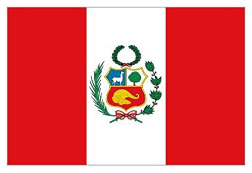 SHATCHI 1,5 m x 0,9 m Nationalflaggen-Flaggen, Sportveranstaltungen, Kneipen, Grill-Dekorationen für Rugby, Cricket, Fußball, Sport 2023, WM Banner, Fan-Unterstützung, Tischabdeckung, Peru