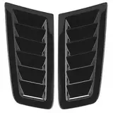 Auto-Motorhauben-Lüftungsschlitze, 2 Stück, Universelle Auto-Fronthauben-Motorhauben-Lüftungsschlitze, Auto-Entlüftungsabdeckung für Focus RS MK2 Style (Glänzend schwarz)