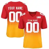 Personalisiertes American Football Trikot Benutzerdefinierte Herren Sporthemden Trikot Personalisierte Fußballtrikots mit Namen Nummer Atmungsaktiv Fußball Shirt für Frauen Männer Jugend Kinder,S~7XL