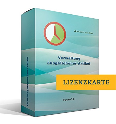 Verwaltung ausgeliehener Artikel [nur Lizenzschlüssel, ohne Datenträger]