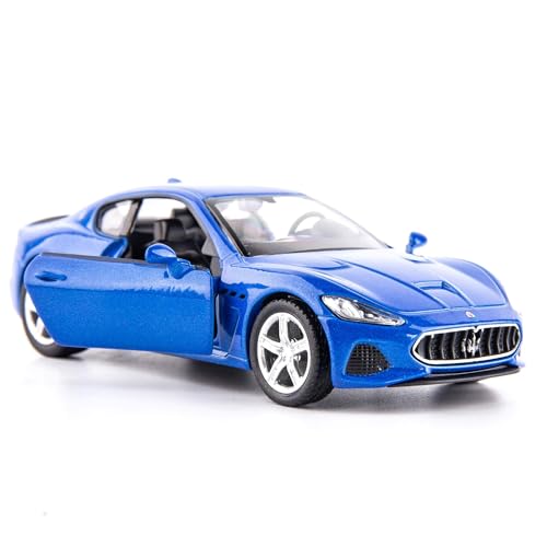 imtfzct 1/36 Maßstab Maserati GT Casting Car Model, Zinklegierung Spielzeugauto für Kinder, Pull Back Fahrzeuge Spielzeugauto für Kleinkinder Kinder Jungen Mädchen Geschenk (blau
