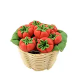 Melody Jane Puppenhaus Korb mit Fleisch Tomaten Miniatur Gemüsehändler Laden Zubehör