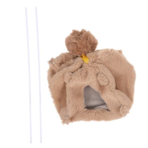 BESPORTBLE 1Stk Zelt dinkelflocken Hamster lendenwärmer zymny Tierwohlfahrt Birds Frettchen Rennmaus hängendes Bett aufblasbare Matratze Käfig Huhn Papageienversteck Papageiennest Samt Brown