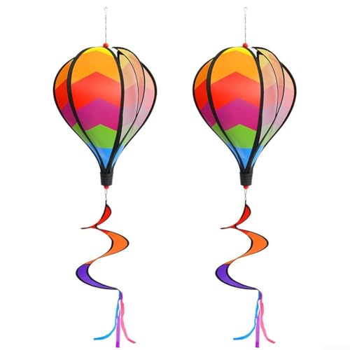 Wirbelnde Luftballon-Windspiel, geometrische 3D-Spirale, hängende Windmühle