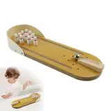 Tisch Bowling Set, Mini Desktop Bowling, Mini Bowling, Kegelspiel für Kinder, Tischbowling Lernspielzeug, Perfekt für Kinderspiele, Partys, Weihnachtsstrümpfe