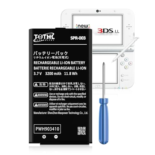 SPR-003 Akku, 2024 New Upgraded (3200mAh) Ultra High Capacity Li-Ion Akku Ersatz für Nintendo 3DS XL New 3DS XL LL Spielkonsole, Switch Spielkonsole, mit Reparaturwerkzeugsatz