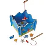 Eichhorn 100002089 - Angelspiel mit Zwei Angeln, Holzspielzeug, Geschicklichkeit, ab 3 Jahren, 16 teilig, Mehrfarbig