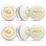 CW Maestro Cricketbälle aus hochwertigem Leder, 4 Stück, für Senioren, 4 Stück