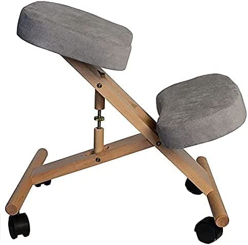 OR8 Wellness Professioneller ergonomischer Kniestuhl, orthopädische Korrektur für schlechten Rücken, Nackenschmerzen, höhenverstellbar, gute Körperhaltung, bequeme Kissen für Zuhause und Büro, Sitz