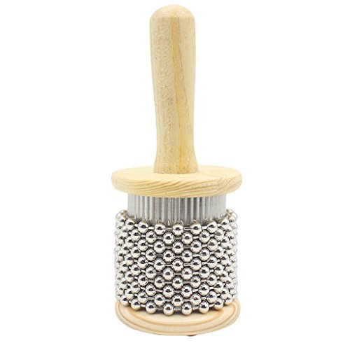 Pop Wooden Cabasa Shaker Small Hand Percussion Instrument Medium Small Size - S