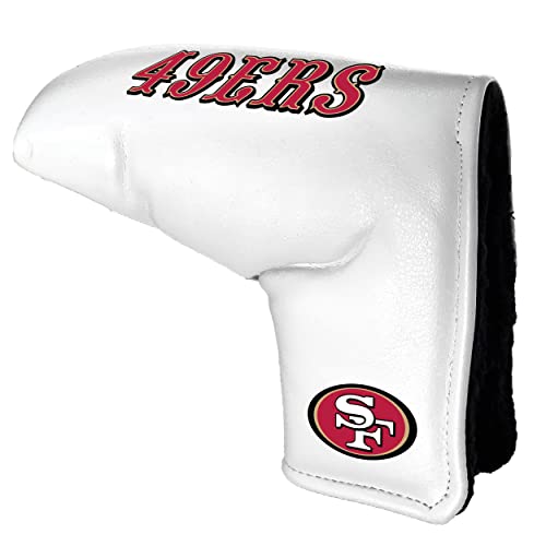 Team Golf NFL San Francisco 49ers – Bedruckte Team Golf NFL-Tour-Blade-Putterabdeckung (weiß), passend für die meisten Blade-Putters, Scotty Cameron, Taylormade, Odyssey, Titleist, Ping, Callaway