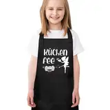 Camptrip Kochschürze Kinder,Kinderschürze,Schürze Kinder,Kinder Kochschürze Grillschürze Kinder Jungen Malkittel Kinder für Jungen und Mädchen Beim Kochen,Malen,Grillen