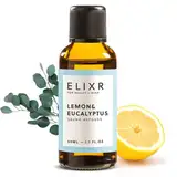 ELIXR – Saunaaufguss Lemon & Eucalyptus – Sauna Aufgussmittel für Sauna Aufgüsse – 100% naturreines ätherisches Saunaöl mit Eukalyptusöl & Zitrone – Saunaduft als perfektes Sauna Geschenk (50 ml)