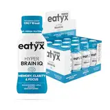 eatyx HYPER BRAIN IQ | Gedächtnis und Konzentration Nahrungsergänzungsmittel | 12 x 95 ml | Erdbeer-Apfel Geschmack | Verbesserte geistige Leistungsfähigkeit & Konzentration | Mit Ashwagandha