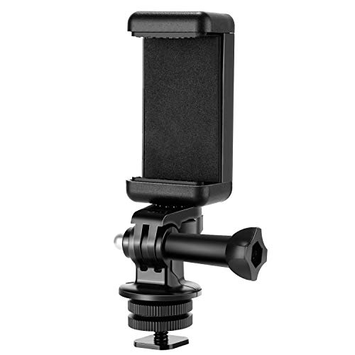 NEEWER Handyhalter/Hot Shoe Mount Adapter Set Action Kamera Mount Kompatibel mit GoPro Hero 12 11 10 9 8 7 6 5 DJI OSMO Action 4 3 2 iPhone 15 Pro Max 14 13 Pro Samsung S23 für DSLRs Ringlicht