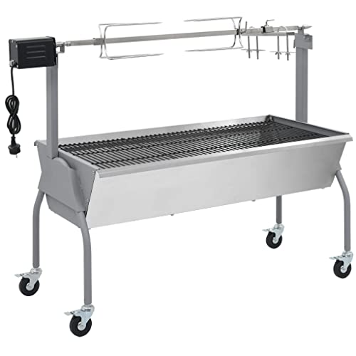 vidaXL Spanferkelgrill Lammgrill BBQ Barbecue Grillwagen Grill Hänchengrill