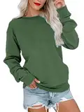 Cindeyar Sweatshirt Damen Pullover Elegant Langarmshirt Rundhals Farbblock Pulli Longsleeve Oberteile Winter Shirt Langarm Tops Sweatshirts Ohne Kapuze