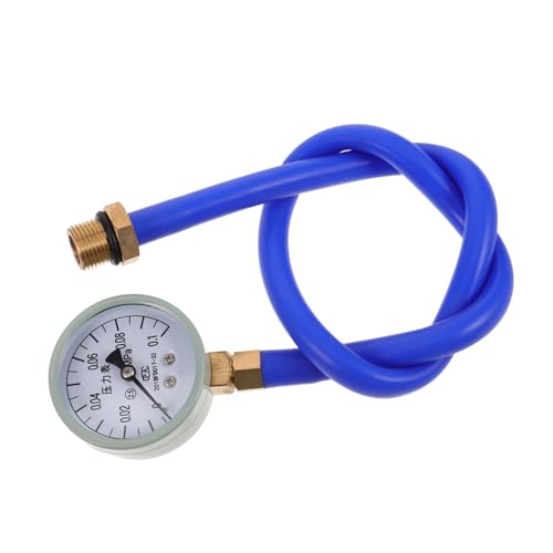 Luxshiny Abgasdruckprüfer Ölabriebprüfer Abgas Kühlmittelprüfer Fahrzeug Abgasprüfer Abgasgegendruckprüfer Abgasadapter Kupfer