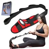 Yoga Gurt Faszienstrecker - Yoga Strap - Yogagurt Faszien Strecker Wadenstrecker & Fußstrecker bei Plantarfasziitis Muskelverspannung Knöchelverletzung - Übungsschlaufe zum Dehnen der Beinmuskulatur