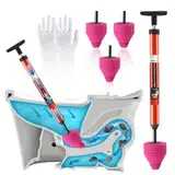 Rohrreinigungspumpe, Abflussreiniger Pumpe, Rohrreiniger Druckluft, Toiletten Pömpel für Reiniger zum Beseitigen Von Rohr, Verstopfungen im Siphon und Abflussbereich, Perfekt für Den Hausgebrauch