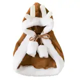 Neu - Weihnachten Kapuzen Welpe Katze Kleidung,Haustier Kleidung Lustige Anime Cosplay Kleidung,Weihnachten Niedlich Hundebekleidung Super Weich Kostüm,Geschenk für Haustier