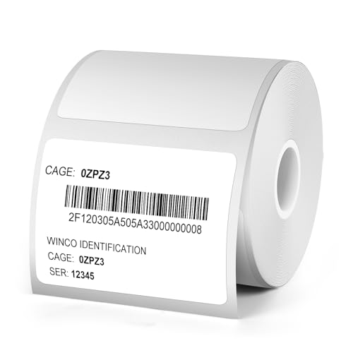 Etikettenhersteller-Band, 40x30 mm, Standard-laminiertes Büro-Etikettierband-Ersatz, Thermo-Etikettenband Etikettenmacher-Klebeband Etikettenband Geeignet 230 Etiketten/Rolle (weiß)