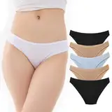 MOR Bikinihöschen für Damen im 5er-Pack (DE/NL/SE/PL, Numerisch, 50, 52, Regular, Regular, Schwarz)